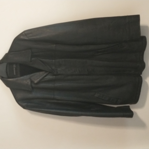 Kenneth Cole New York Men's Black Pebble Leather Jacket, Large, NWOT - Picture 2 of 10